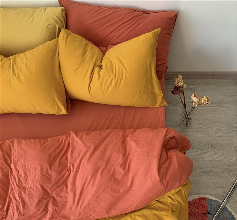 Obbty Two-Toned Aesthetic Bedsheet Set