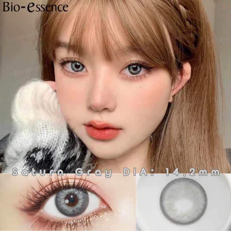 Obbty 1 Pair Colorcon Korean Lenses Colored Contact Lenses for Eyes Big Eye Lenses Pink Lenses Blue Eye Lenses