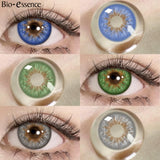 Obbty 1 Pair Myopia Lenses Color Contact Lenses for Eyes Lenses With Diopters Prescription Blue Eye Lenses Green Lenses