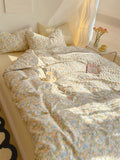 Obbty Golden Hour Floral Oil Painting Bedding Set