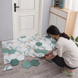 Obbty Leaves Pattern Door Mat, Carpet, Outdoor Entrance Floor, Waterproof PU Cuttable, Living Room, Hallway Mats, Household