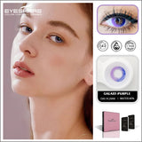 Obbty EYESHARE Color Contact Lenses For Eyes GALAXY Series Colored Lenses Blue Purple Multicolored Lenses Contact Lens Beauty Makeup