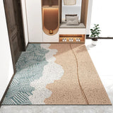 Obbty Modern Kitchen Bedroom Living Room Carpet PVC Anti-slip Bath Mat Can Be Customized Home Door Mat Entrance Rugs Hallway Doormat