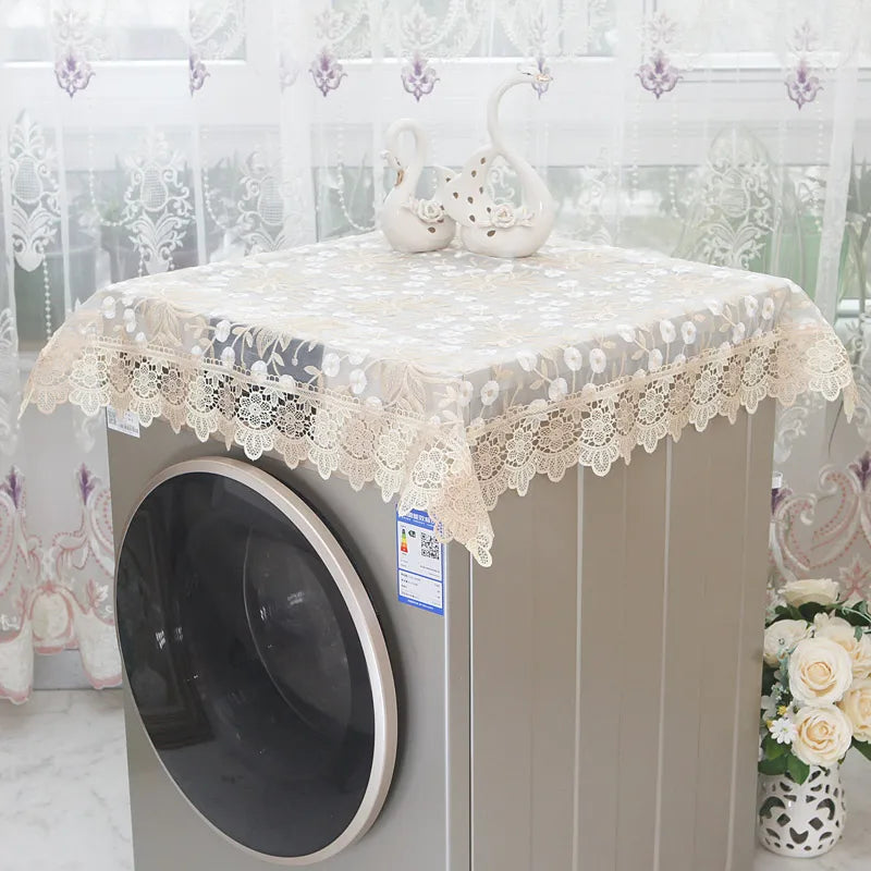 Obbty Drum Washing Machine Cover Funda Lavadora Carga Frontal Mini Washing Machine Dustproof Towel Table Cover Cloth Tablecloth