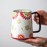 Obbty 700ml INS  Retro Ceramic Mug Coffee Creative Office Office Tea Drink Drinkware Couples CUP Gift