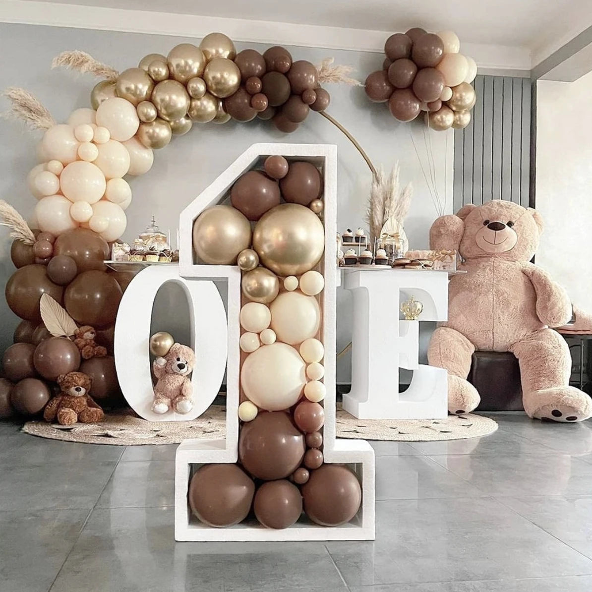 Obbty 40/28/20pcs Brown Macarons Retro Halloween Balloons Birthday Party Wedding Decoration  Baby Shower Globos Anniversaire Fille