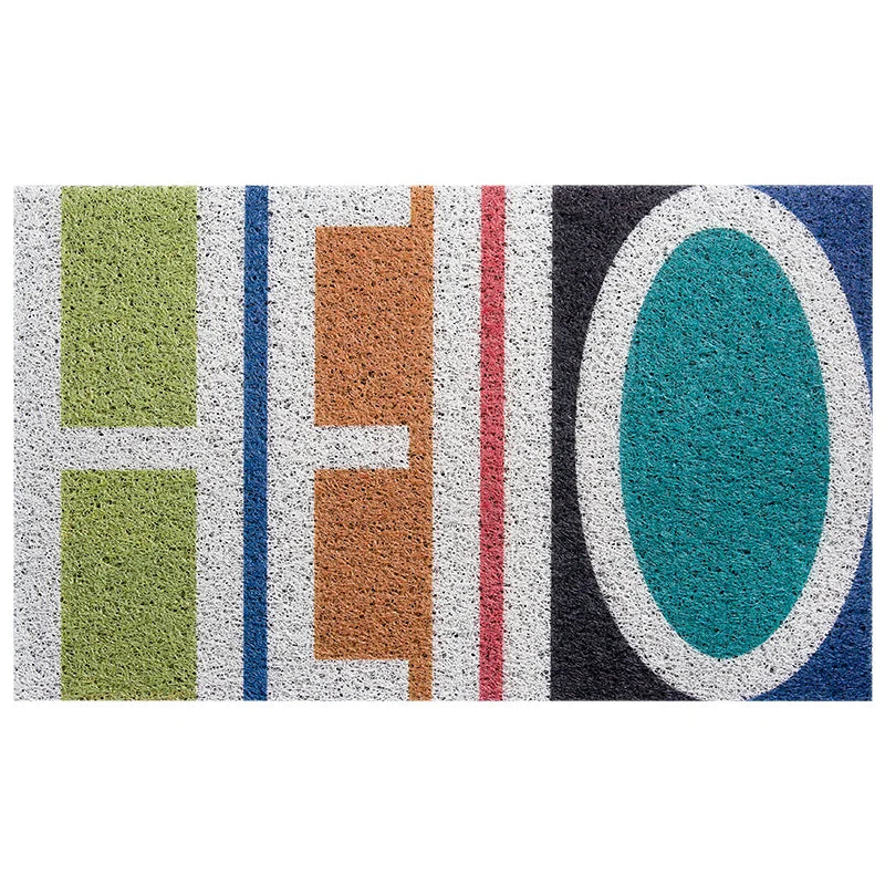 Obbty Fashion Entrance Door Mat Carpet Non-slip Kitchen Mat Bathroom Mat Silk Loop Freely Cuttable Mats Carpet Home Hallway Door Mats