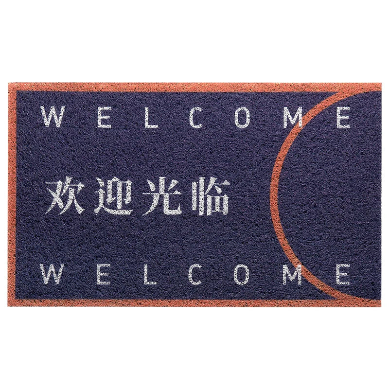 Obbty Fashion Entrance Door Mat Carpet Non-slip Kitchen Mat Bathroom Mat Silk Loop Freely Cuttable Mats Carpet Home Hallway Door Mats