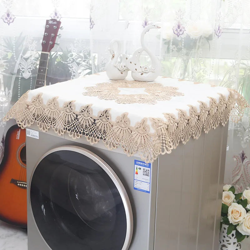 Obbty Drum Washing Machine Cover Funda Lavadora Carga Frontal Mini Washing Machine Dustproof Towel Table Cover Cloth Tablecloth