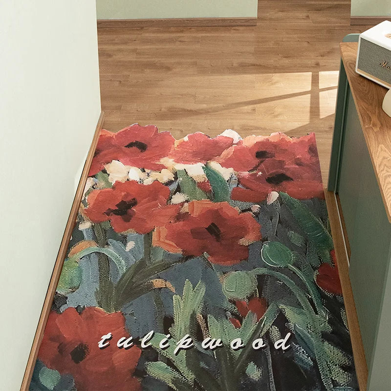 Obbty Front Door Mat Welcome Mats Spinning Fall Doormat Anti Slip Backing Outdoor Porch Decor Entrance Rugs Shoe Boot Entryway Carpet