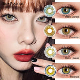 Obbty 1 Pair Lens Korea Colored Contact Lenses for Eye Color Lenses Big Eye Lenses Brown Lenses Blue Eye Lenses Hotsale