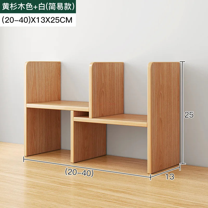 Obbty Desk Bookshelf Desktop Shelving Desk Storage Shelf Dormitory Good Learning Desk Multi-layer Small Layer Shelf Layered Shelf