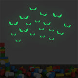 Obbty 36Pcs  Halloween Luminous Wall Decals Glowing in The Dark Eyes Window Sticker for Halloween Decoration for Home Party Supplies