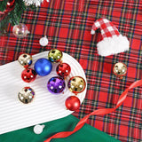 Obbty 24Pcs Christmas Balls 4/6CM Big Ball Christmas Tree Pendant Ornaments for Home Party Decor 2025 New Year Navidad Gifts Accessory