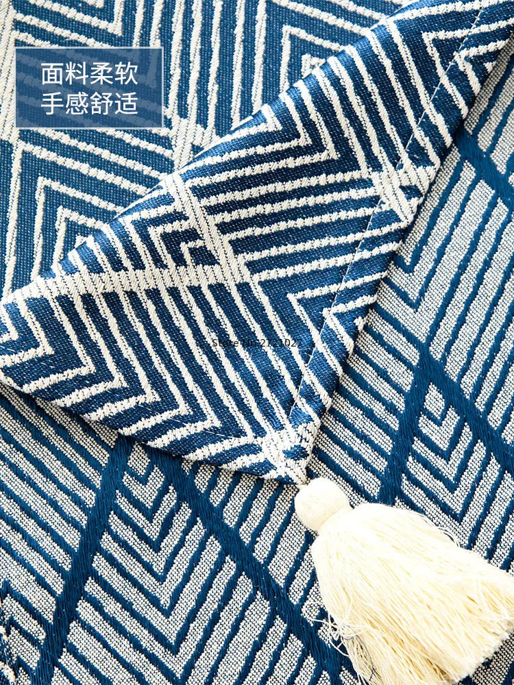 Obbty Coffee Table Tablecloth Cloth Art Cotton Linen Thick Japanese Desk Living Room Table Cloth TV Cabinet Cover Towel