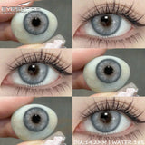 Obbty Natural Colored Contact Lenses for Eyes 1Pair Green Eye Lenses Blue Eye Contacts Brown Lenses Yearly Korean Gray Pupils