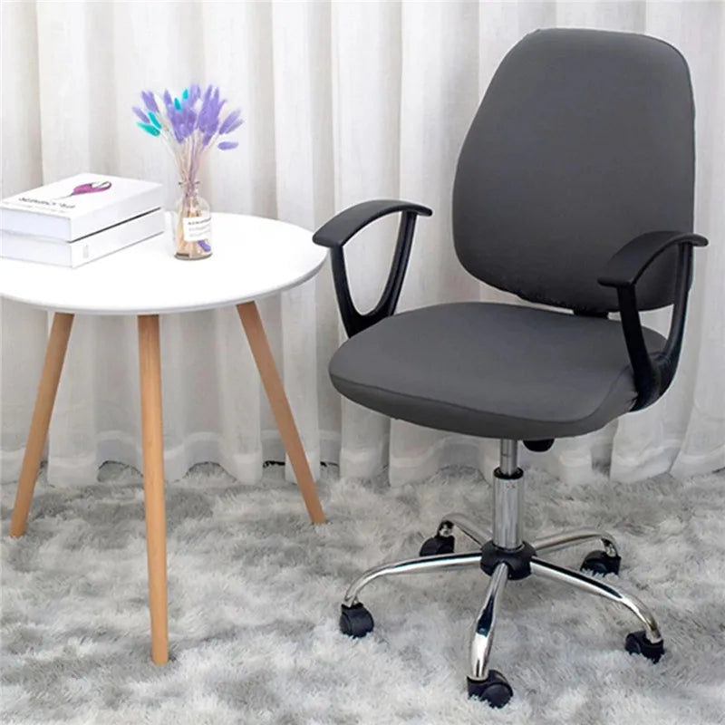 Obbty Elastic Printed Spandex Computer Chair Covers Lift  Rotating Universal Office Chair Cover Thicken Armchair Protect Seat Cover