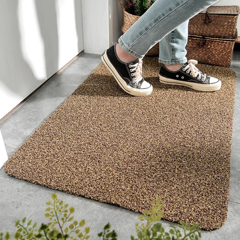 Obbty Home Floor Anti-dirty Mat Entrydoor Scraping Mud Dusting Balcony Aisle Hallway Mat Wear-resistant Rub-resistant Non-slip Carpet