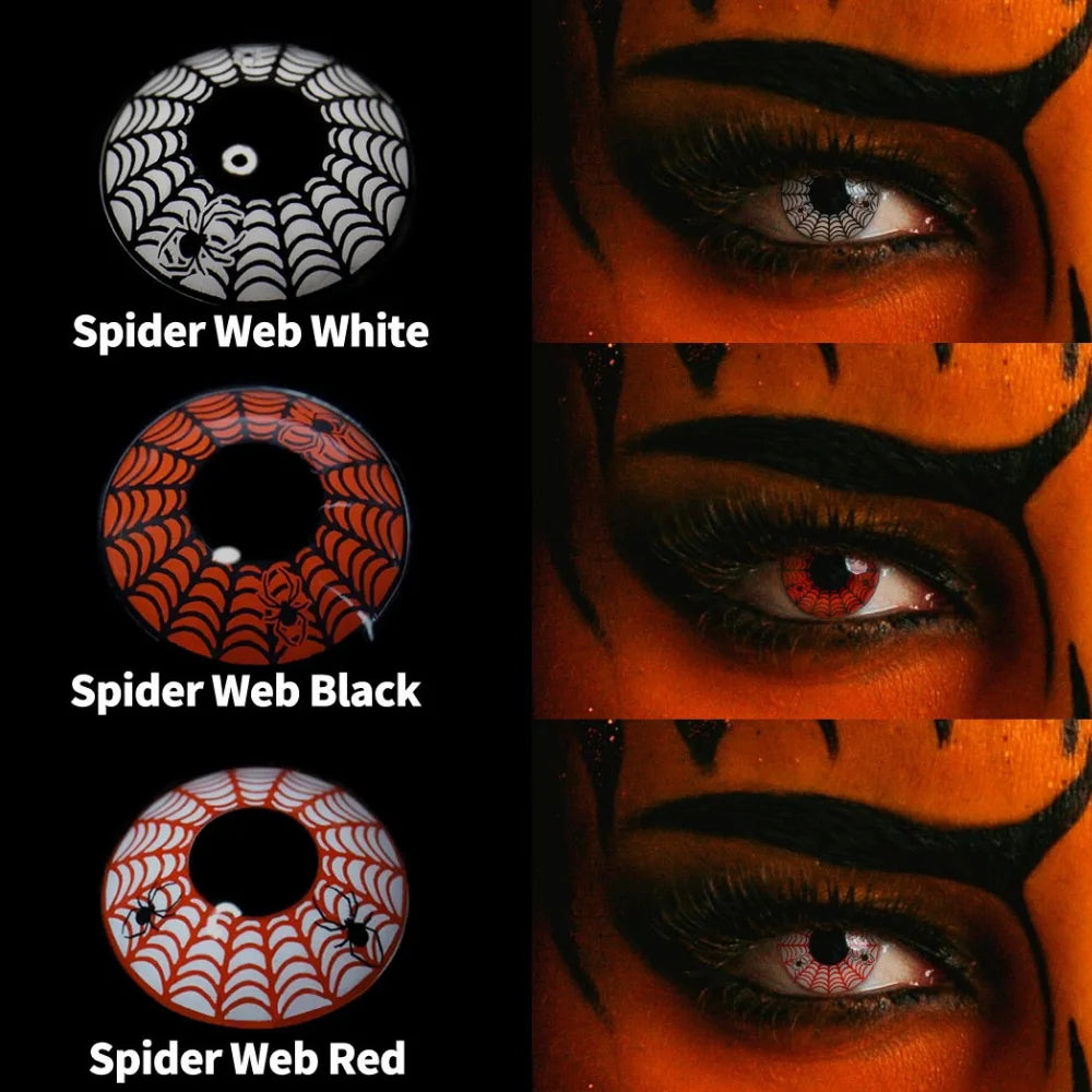 Obbty 1 Pair Cosplay Contact Lenses for Eyes Halloween Cat Eye Contacts Anime Accessories Snake Eye Lenses Lizard Lenses