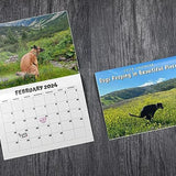 Obbty 2024 Wall Calendar Funny Dog Pooping Monthly Planner Funny Dog Calendar Gift For Friends Family New Year Home Decor