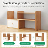 Obbty Desk Bookshelf Desktop Shelving Desk Storage Shelf Dormitory Good Learning Desk Multi-layer Small Layer Shelf Layered Shelf