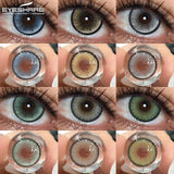 Obbty Color Contact Lenses for Eyes 1Pair Korean Fashion Lenses Y2k Colorcon Costmetics Brown Lenses Gray Lens Green Contacts