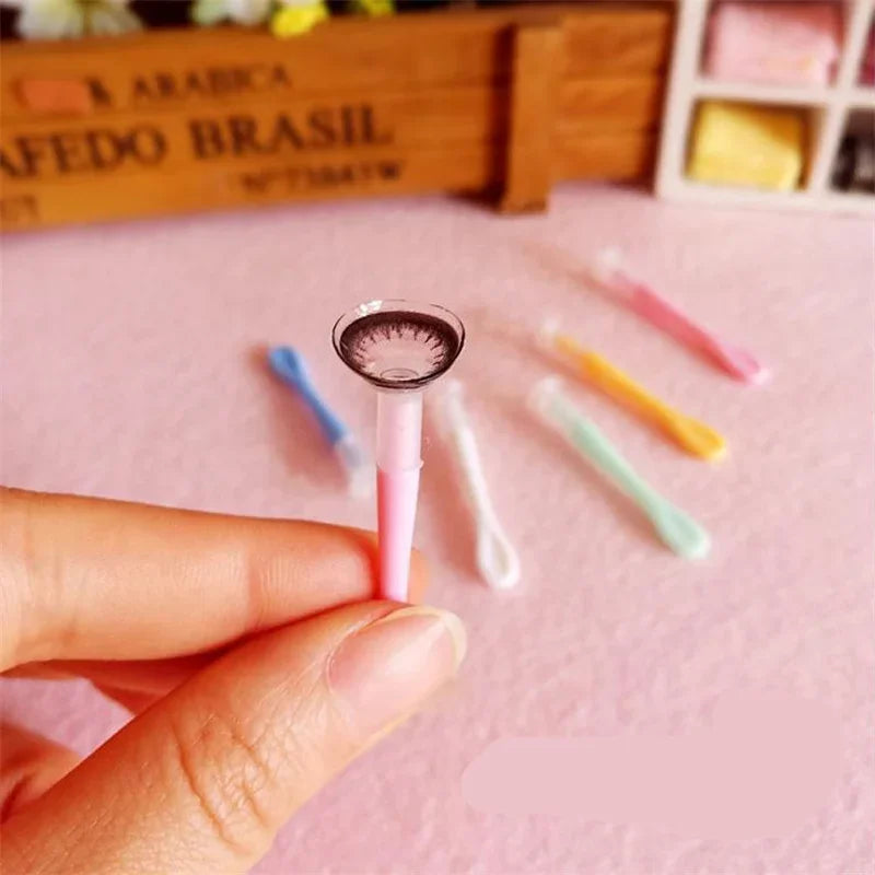 Obbty Color Contact Lens Case Clip Stick Tweezers Combination Box Piece Clip Set for lenses random color Case