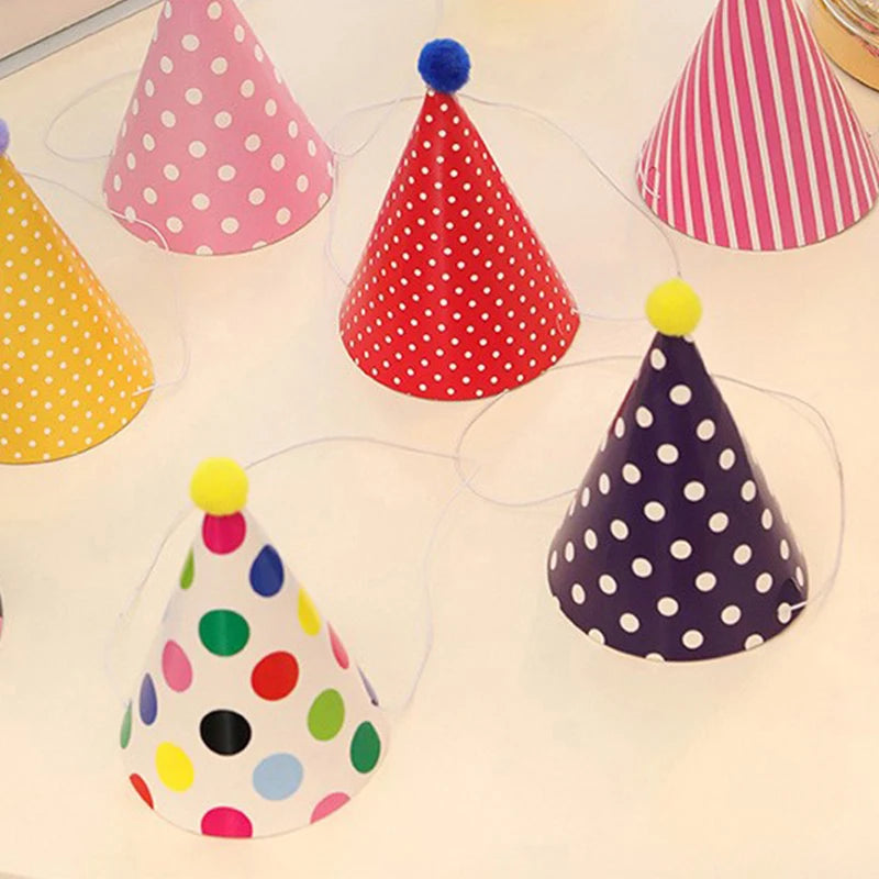 Obbty 11PCS Birthday Party Trumpet Birthday Hat Cute Color