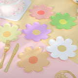 Obbty Disposable Flower Dinner Plate