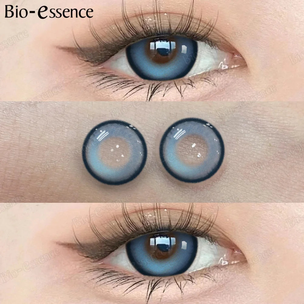 Obbty 0~-6.00 Myopia Lenses Colored Contact Lenses with Degree Bubble Series Natural Eye Contact Prescription Lenses