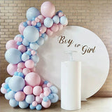 Obbty 110pcs Baby Pink Balloon Garland Baby Shower Ballon Arch Gender Reveal Macaron Blue Valentine's Day Birthday Party Wedding Decor