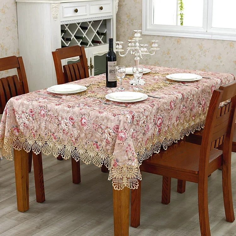 Obbty Landoll European Pastoral Tablecloth Table Cloth Cloth Tablecloth Table Cloth Round Tablecloth Table Mat Fashion TV.