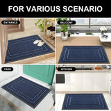 Obbty  Entry Door Floor Mat Natural Rubber Anti-dirt Low Profile Carpet Heavy Kitchen Non Slip Rugs House Decor Front Door Mat