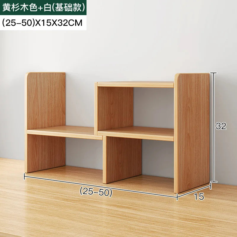 Obbty Desk Bookshelf Desktop Shelving Desk Storage Shelf Dormitory Good Learning Desk Multi-layer Small Layer Shelf Layered Shelf