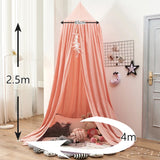 Obbty Summer Fabric Mosquito Net Tent Canopy Window Anti Mosquito Net Nordic Style Solid Color Home and Garden Child Bed