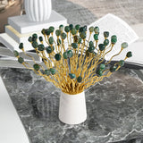 Obbty Crystal Stone Metal Flower Home Living Room Coffee Table Dining Modern Luxury Crafts Ornaments Office Desk High-end Decorations