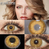 Obbty EYESHARE 2pcs Color Contact Lenses Natural Brown Contact Color Lenses For Eyes Blue Lenses Yearly Cosmetics Eyes contact lenses