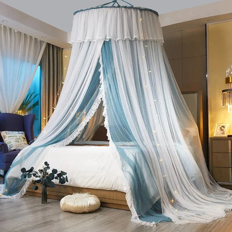 Obbty Dome Suspended Ceiling Princess Style Mosquito Net Household Double Person Universal Mosquito Net Girl's Room Decor Mosquito Net