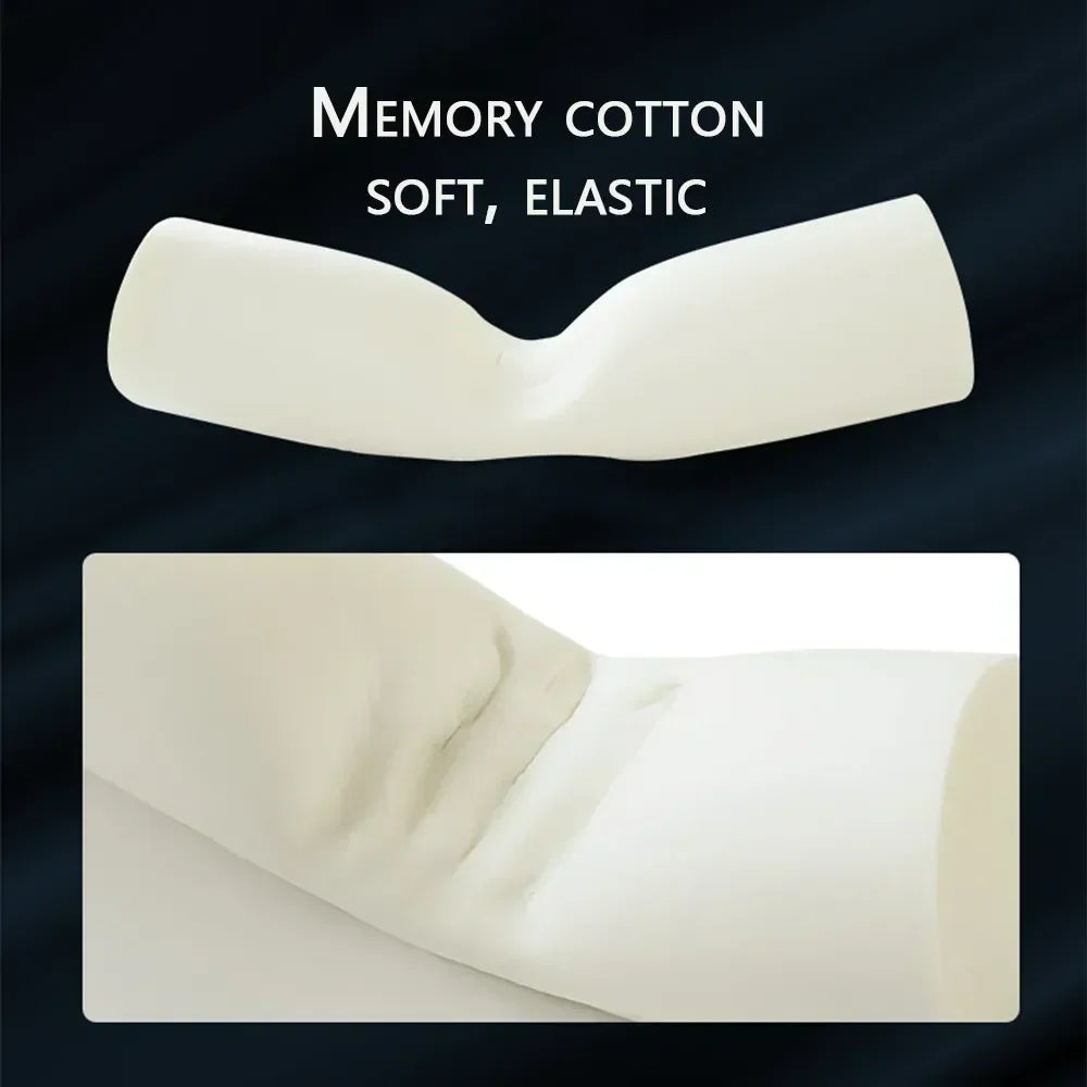 Obbty Round Head Pillow Slow Rebound Soft Memory Slepping Pillows Core Cylindrical Pillow, Multifunctional Relax Pillow for Leg Waist