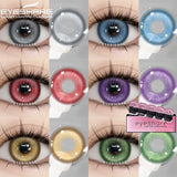 Obbty 1 Day Lens Colored Contact Lenses for Eyes 5 Pairs Daily Lens Cosplay Contact Lenses Blue Eye Contacts Purple Lenses