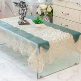 Obbty Luxury Lace Tablecloth Tea Table Cloth TV Cabinet Tablecloths Romantic Embroidery Table Cover for Dining Table Clothes Cloths