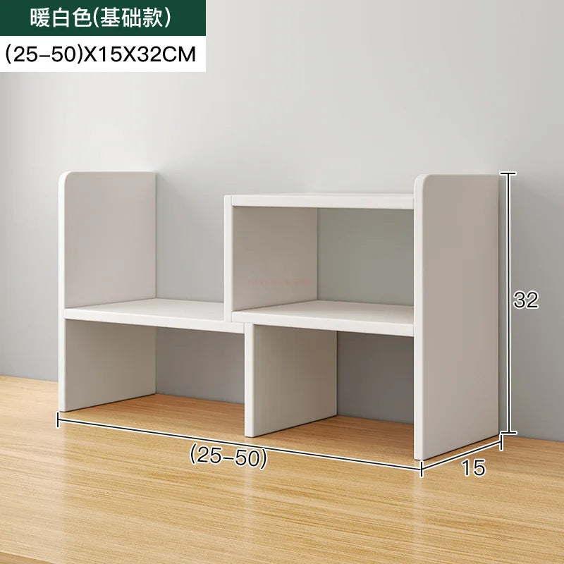 Obbty Desk Bookshelf Desktop Shelving Desk Storage Shelf Dormitory Good Learning Desk Multi-layer Small Layer Shelf Layered Shelf