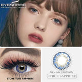 Obbty EYESHARE 2pcs Colored Contact Lenses Natural Color Contact Lenses For Eye BLUE GREEN Yearly Beauty Makeup Cosmetic Contact Lens