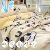 Obbty Antibacterial Bean Velvet Summer Quilt Cool Blanket Air Conditioning Quilt Thin Comforter Single Bed Sofa Cover