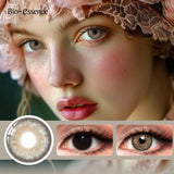 Obbty Russian Girl Pro Color Contact Lenses Blue Lenses for Eyes 1 Pair Natural Look Brown Lenses Fashion Lenses