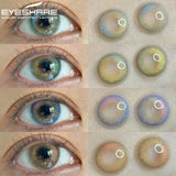 Obbty EYESHARE Colorcon Korean Lenses Colored Contact Lenses 1 Pair Natural Contact Lenses for Eyes Yearly Eye Lenses Beautiful Pupils