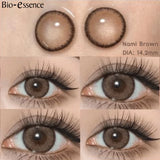 Obbty Contact Lenses for Eyes with Degree 1 Pair Big Eye Lenses Brown Lenses Fog Pearl Lens Korean Lenses Natural Lenses