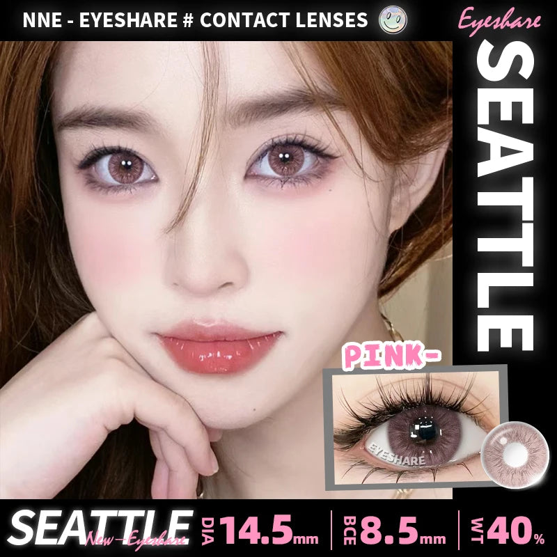 Obbty 1pair New Color Contact Lenses for Eyes Natural Blue Eye Lenses Purple Lenses Gray Eye Contacts Brown Eye Lens Yearly