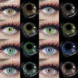 Obbty EYESHARE Colored Contacts Lenses For Eyes 1Pair 2pcs Contacts Beautful Pupils Color Contacts Beauty Makeup Yearly Contact Lens