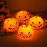 Obbty 1pc Halloween Pumpkin Lantern Horror Pumpkin Head LED Night Light Halloween Party Hanging Lamp Decoration Home Desktop Ornaments